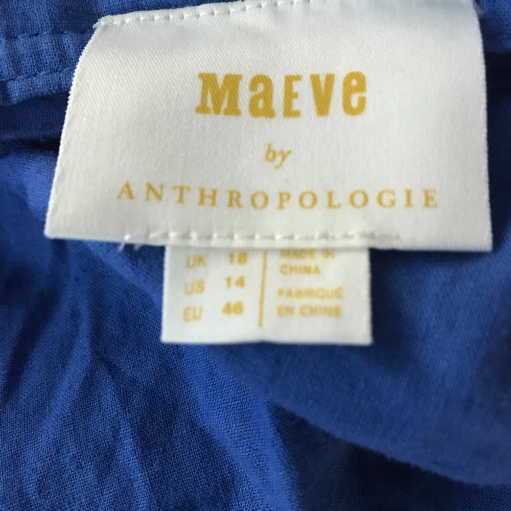 Sale EUC Anthro Maeve Berea Linen Buttondown Tank - Picture 4 of 8